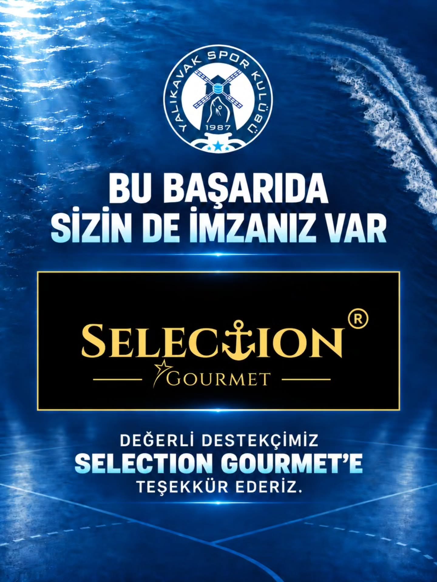 Başarıya giden yolda yanımızda olanların emeği, desteği ve inancı bizim için çok kıymetli. 💙